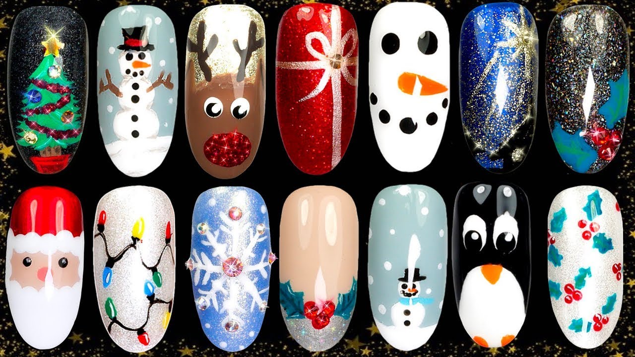 5. Holly Jolly Nail Art - wide 4